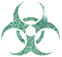 A biohazard symbol